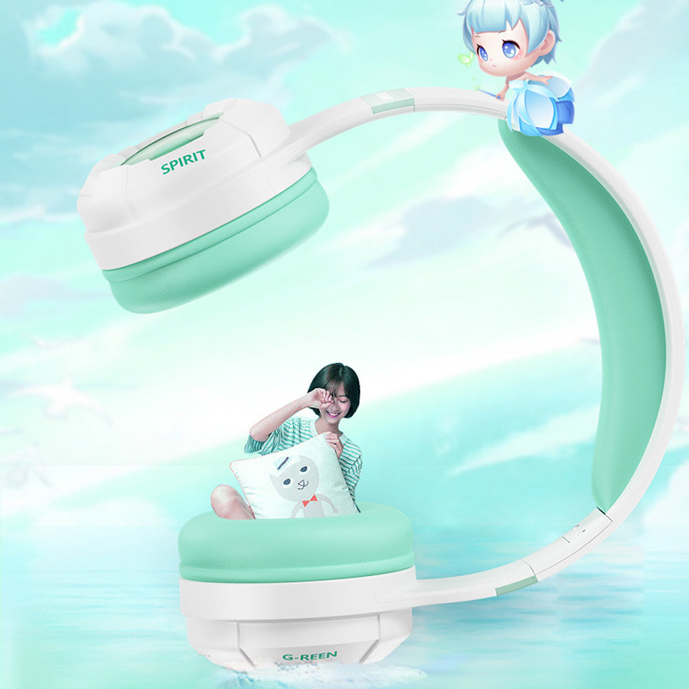 KE25 Wireless Bluetooth Children Headphone Over-Ear Music Earphone RGB Stereo Sound Comfortable Cotton Earmuff Headset for Kids Boys Girls KE25 Wireless Bluetooth Children Headphone Over-Ear Music Earphone RGB Stereo Sound Comfortable Cotton Earmuff Headset for Kids Boys Girls